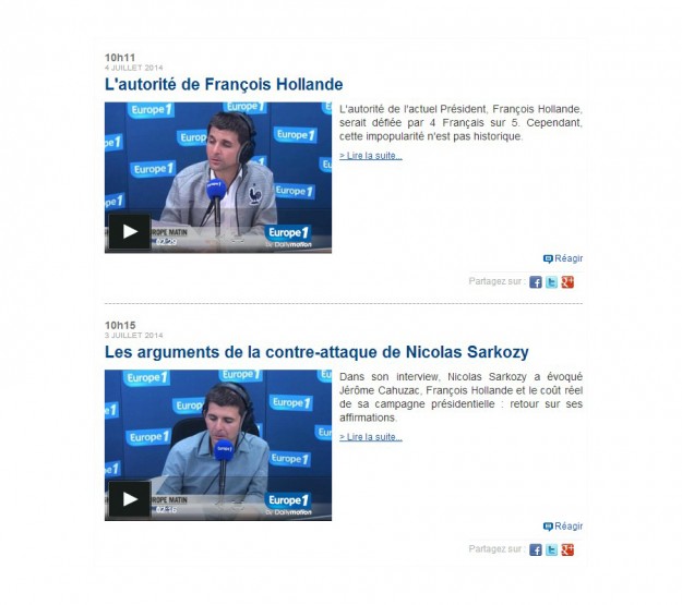 Deux articles du "vrai / faux" de l’info d’Europe 1.